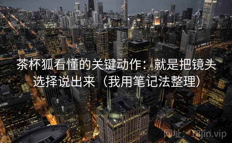 茶杯狐看懂的关键动作:就是把镜头选择说出来(我用笔记法整理) 茶杯狐看懂的关键动作:就是把镜头选择说出来(我用笔记法整理)